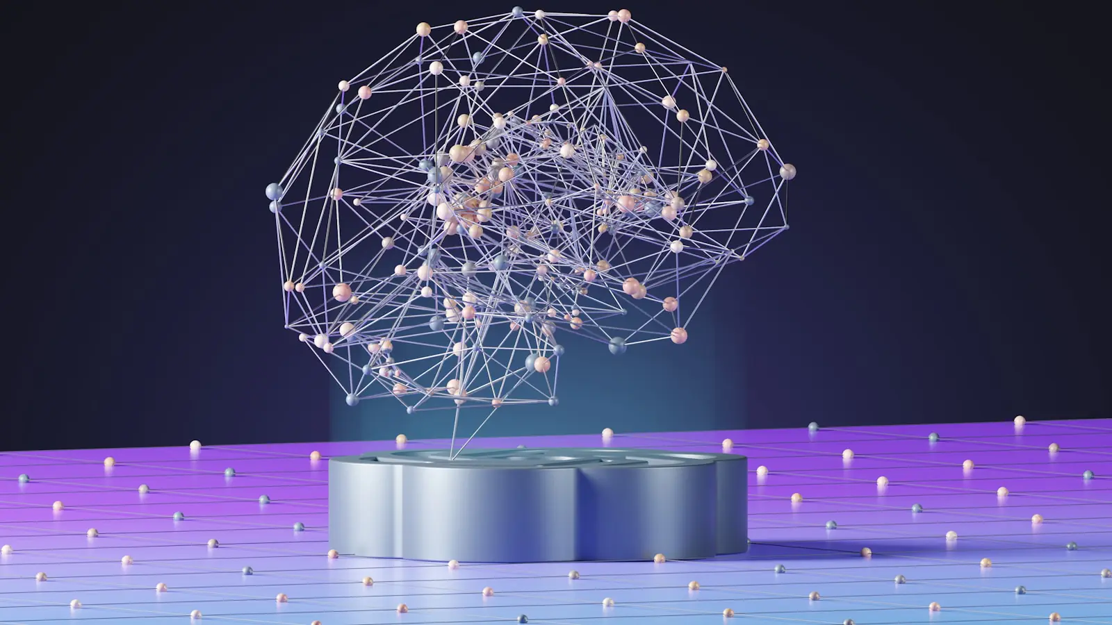 agentic AI — an abstract image of a sphere with dots and lines